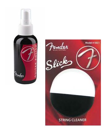 Fender Spray Guitar Polish   String Cleaner Combo  