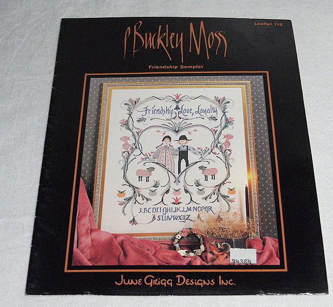 1988 P. Buckley Moss Friendship Sampler Cross Stitch  