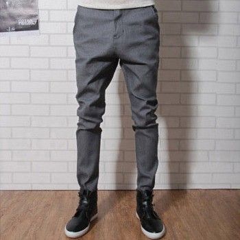   Fashion Long Relaxed Straight Slim Fit Casual Pants Slacks  