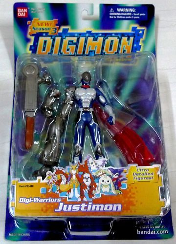 Digimon Season 3 Digi Warriors Justimon D Real Figures  