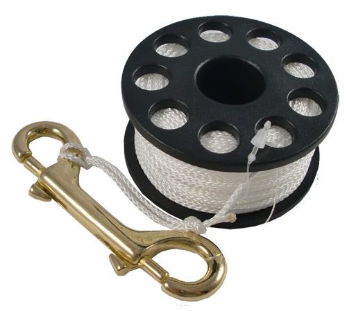 Scuba Diving Compact Finger Spool 150ft  White Line  