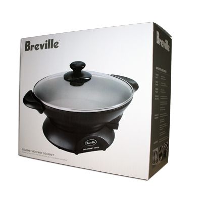 Breville Electric Gourmet Wok Glass Lid BRAND NEW 14 Heat Settings 