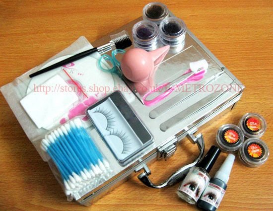 False Eyelashes Eyelash Extension Kit Full Set with Box  