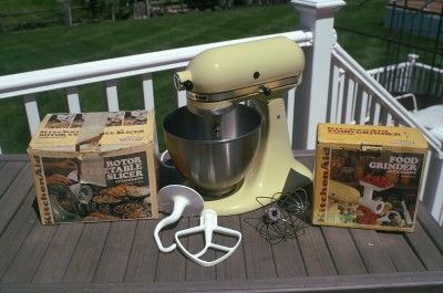 VINTAGE KITCHENAID MIXER plus KITCHENAID / HOBART GRINDER & VEGETABLE 