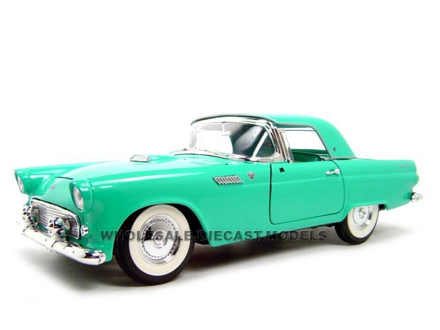 1955 FORD THUNDERBIRD TURQUOISE 118 DIECAST MODEL CAR  