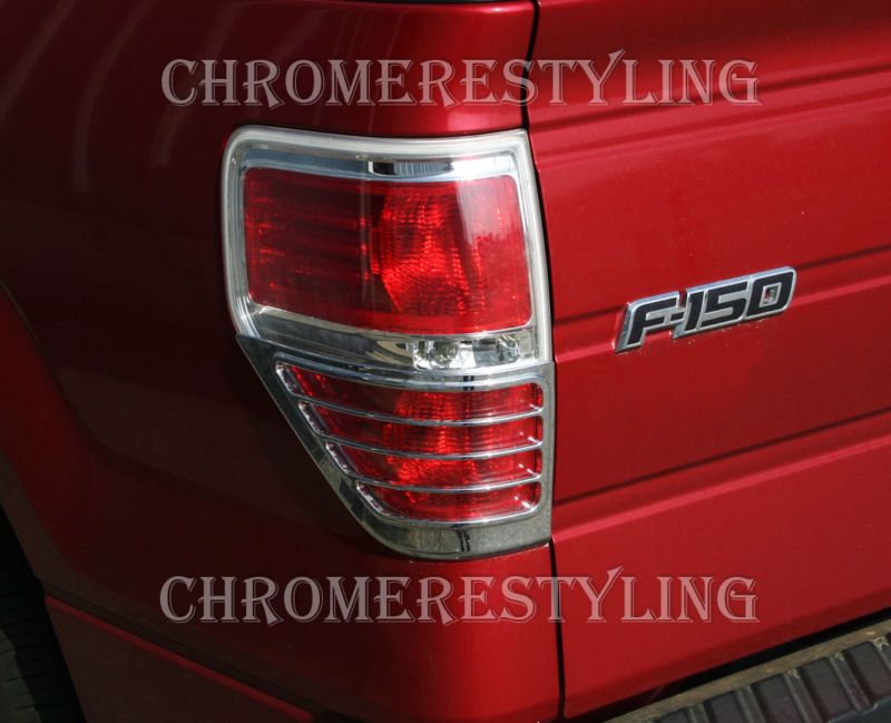 FORD F150 2009 2010 CHROME TAILLIGHT TRIMS BOTTOM HALF  