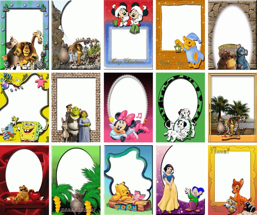 KIDS FRAMES   1,100 TEMPLATES 4 PHOTOSHOP on DVD  