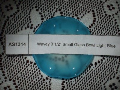 Glass Bowl Wavey 3 1/2 Glass Tart Warmer 10 Colors  