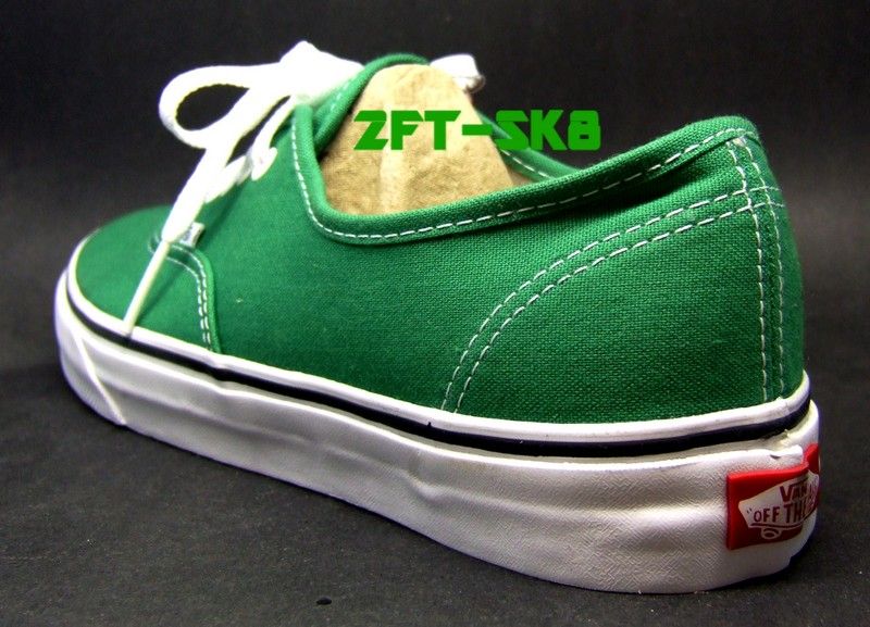   AUTHENTIC GREEN MENS SKATE CASUAL WALK SHOES JELLY BEAN TRUE WHITE