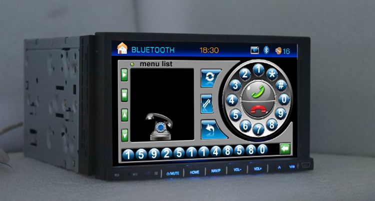 HD 2din car Indash GPS navigation+map,IPOD,DVB T,RDS  