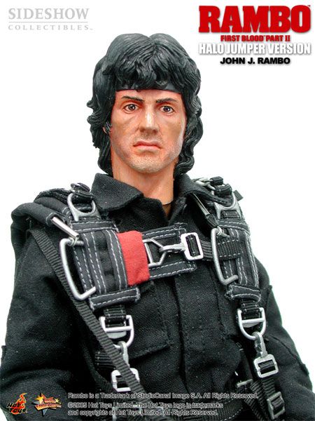 HOT TOYS RAMBO HALO JUMPER 16 FIGURE NEW  