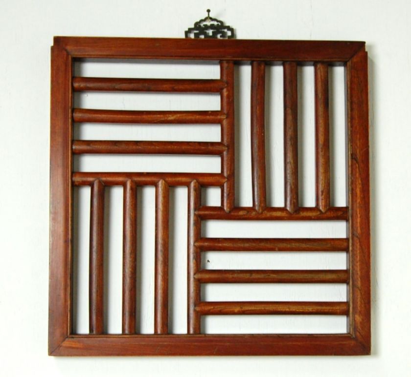 WOOD WALL PANEL Square Window Pane Shutter Home Goods A  