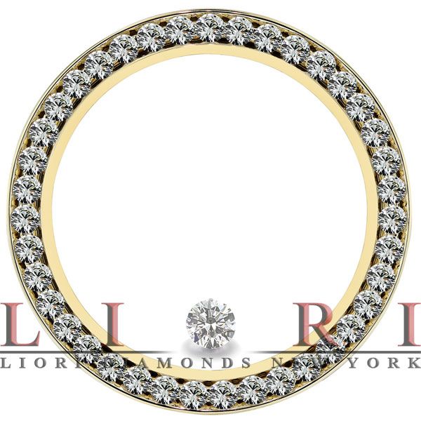 00 CARAT DIAMOND BEZEL FOR ROLEX DATEJUST II 18K GOLD  