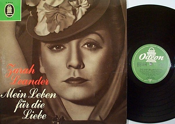 ZARAH LEANDER Mein Leben ODEON LP rare female vocal  