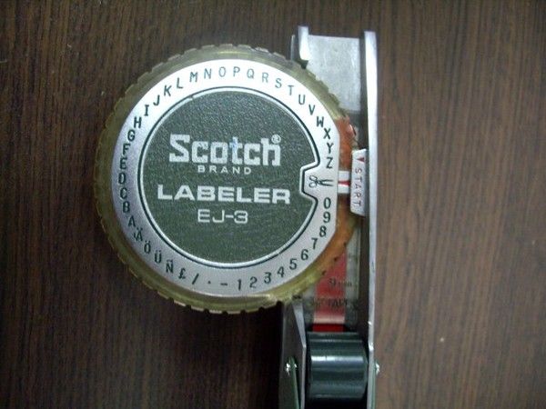 COMMERCIAL SCOTCH EJ 3 3/8 9mmTAPE LABEL MAKER LABELER  