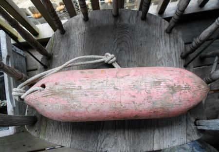   HISTORIC CEDAR CRAB FLOAT 1900 Bouy Vintage Shrimp Lobster Prawn Buoy