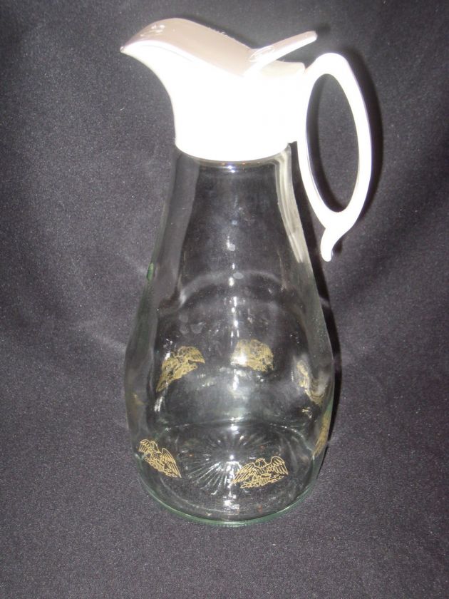 Viintage Log Cabin American Eagle Syrup Dispenser (c)  