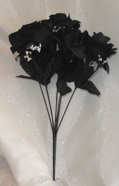   GOTHIC ~ Soft Silk Wedding Flowers Bouquets Bridal DIY New  