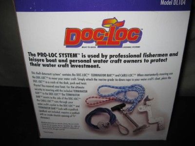 NEW DOC LOC PRO LOCK SYSTEM BOAT TO DOCK LOCKING SYSTEM DL104 JETSKI 