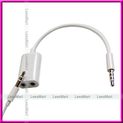 AUDIO SPLITTER EARPHONE SHARE SOUND IPHONE 4 IPAD 2   