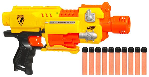 NERF N STRIKE Barricade RV 10 Blaster Dart Gun  