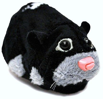 Zhu Zhu Pets Hamster DEZEL Black Silver & Gray   Biker  