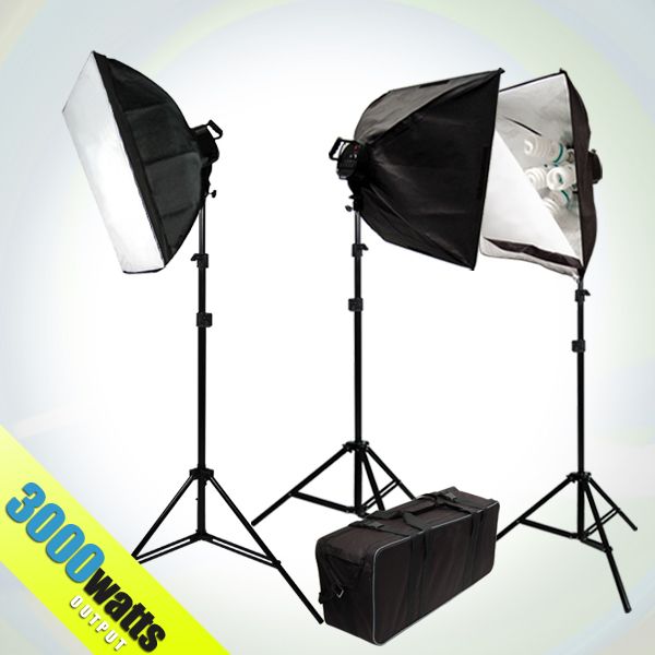   PRO STUDIO SOFTBOX LIGHTING KIT 3000W PHOTO STUDIO LIGHT SET JSK1007