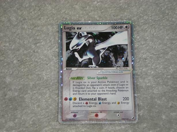 LUGIA EX 105/115 Ultra Rare Star Holo Foil Card Used  