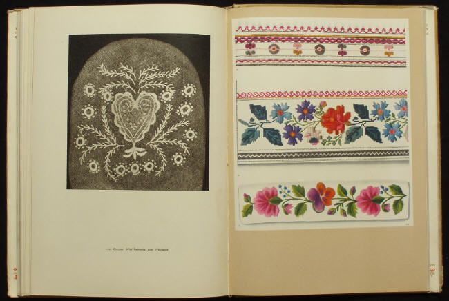 1955 BOOK Polish Folk Embroidery Poland ethnic costume  