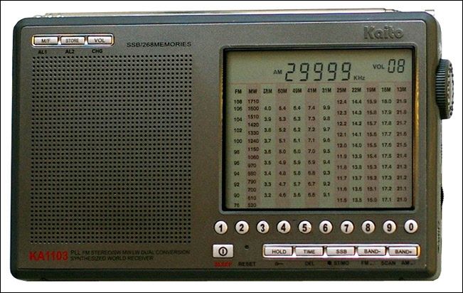 Kaito KA1103 AM/FM/SW Digital Shortwave Radio Dark Grey  