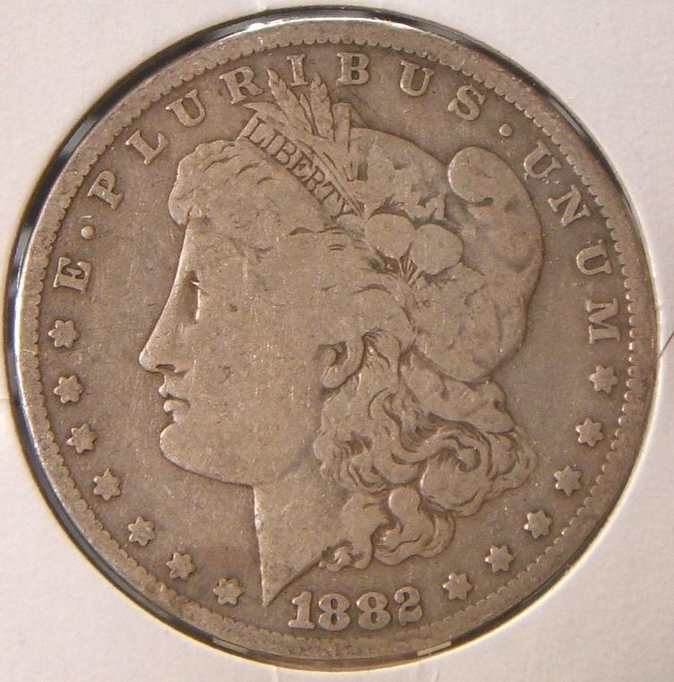 1882 P~~MORGAN SILVER DOLLAR~~FINE~~BETTER DATE  