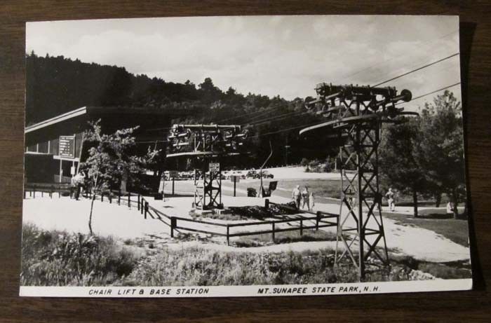 MOUNT SUNAPEE CHAIR LIFT BASE & MT. STATIONS 2 RPPC Ski  