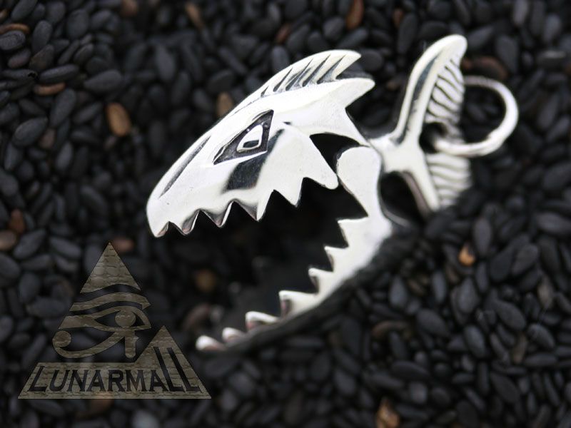 Lunarmall Silver 925 Shark , Fish Jewelry Pendant  