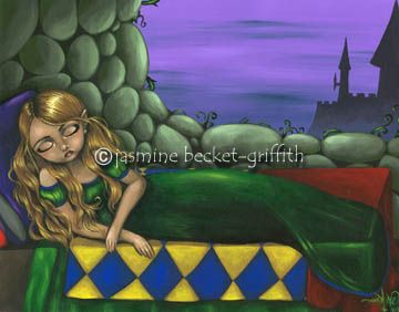 Sleeping Beautys Slumber a beautiful 8x10 fantasy print