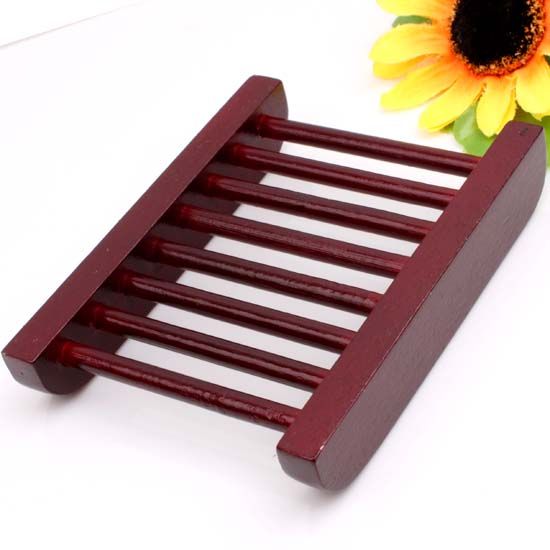 Brown Solid Wood Soap Dish Saver Arched/Ladder/Square~~  