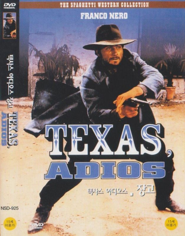 TEXAS ADIOS DVD Franco Nero Avenger Spaghetti Western  