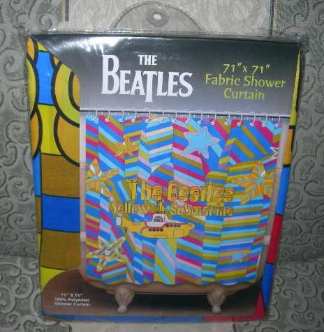 New The Beatles Yellow Submarine Fabric Shower Curtain  