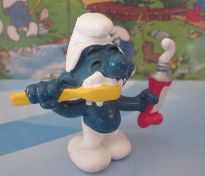 877 2.0064 Toothpaste Smurf lot schtroumpf pâte à dent  