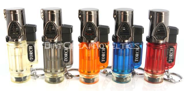 Lot of 5 Triple Flame Butane Torch Cigar Lighter #25337  