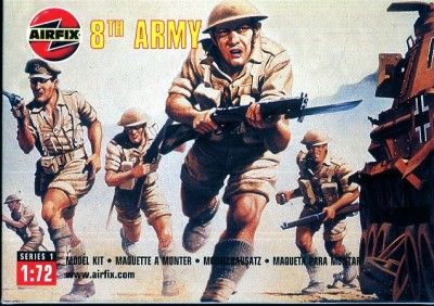 Airfix 48 Pc. WWII British 8th Army Set  