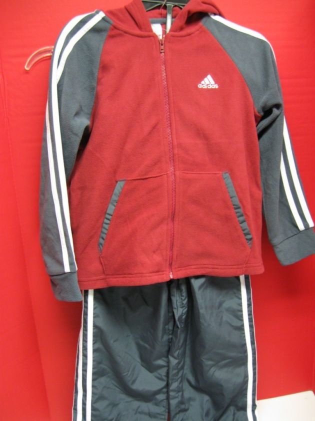   SUIT 2T GRAY & RED BOYS NEW WARM UP 2 PC JACKET PANTS FREE S&H USA