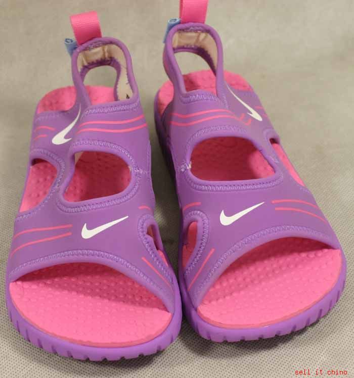 NIB Girls Nike Sunray IV Purple Water Sandal Shoes 3Y  